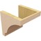 Ekena Millwork 8"W x 8"D x 8"H Wide Moab Rough Cedar Woodgrain TimberThane Corbel, Primed Tan CORUR08X08X08MOARCPR - alternate 3